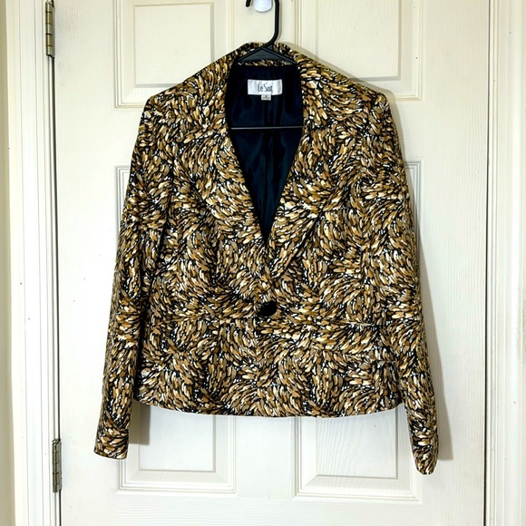 NWOT Animal Print Blazer Size 6 - Picture 1 of 8